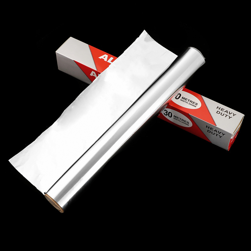 Barbecue and fish tin foil paper, household aluminum foil paper, thickened tin foil paper, kitchen baking tools, disposable barbecue paper pic 15