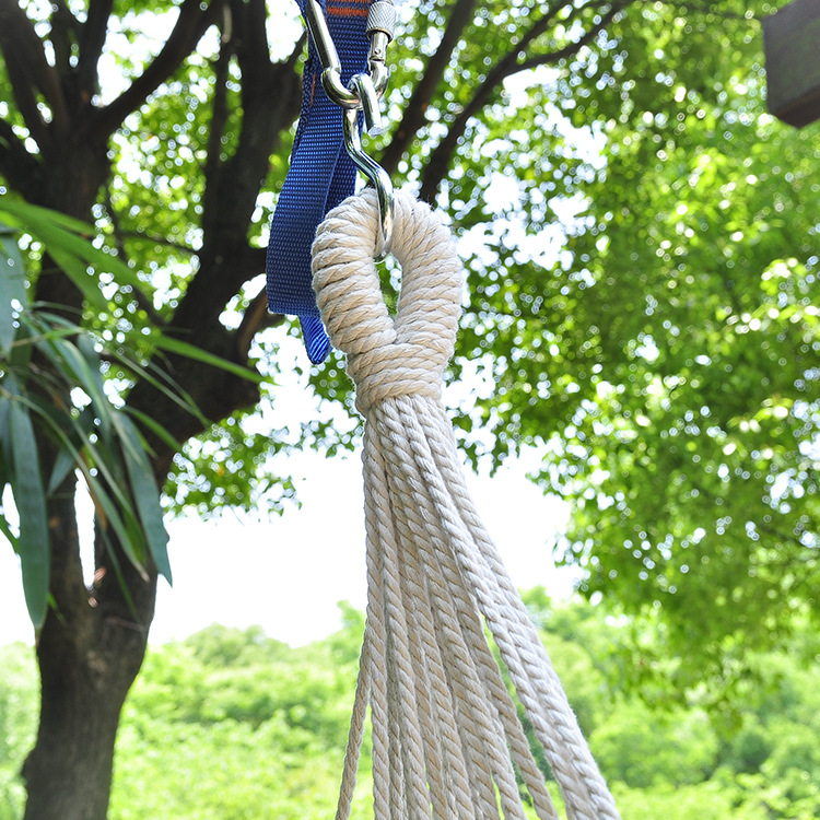 Hammock outdoor camping, indoor leisure, Nordic style portable hanging chair, tassel swing, adult camping hammock wholesale pic 30
