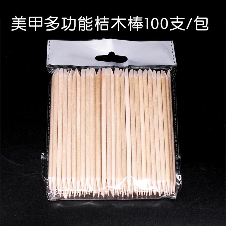 美甲桔木棒死皮推橘木棒签11.5cm点钻穿戴美甲材料木签75mm木挑详情6