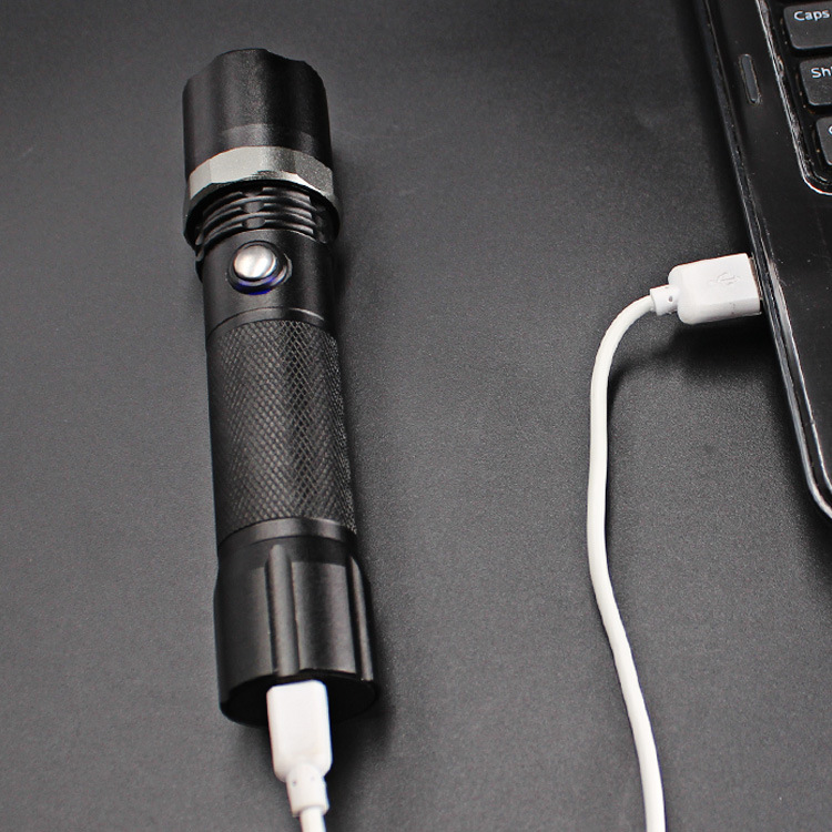 The new usb charging Android interface, powerful flashlight with zoom, built-in lithium battery, logo, side light and flashlight from Hunter Tiger pic 14