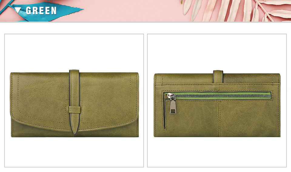 外贸新款欧美女士真皮钱包RFID长款拉链钱夹大容量头层牛皮女手包详情35