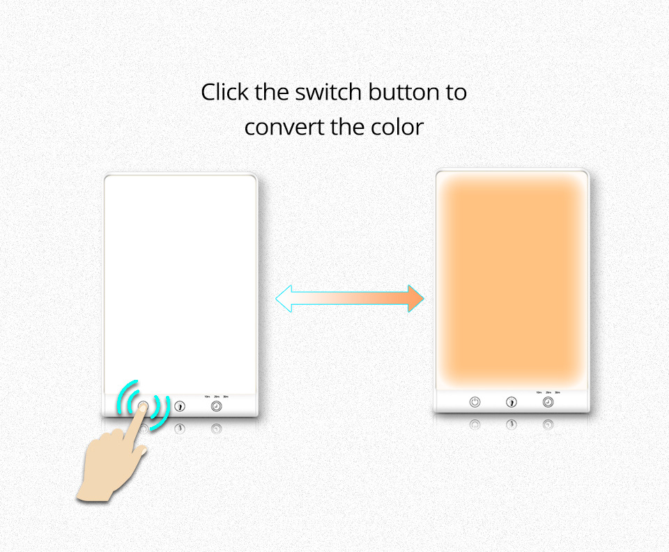 The white rectangular light therapy light strip control button USB power cord supports Tuya Alexa Google Assistant Smart Life mode pic 8