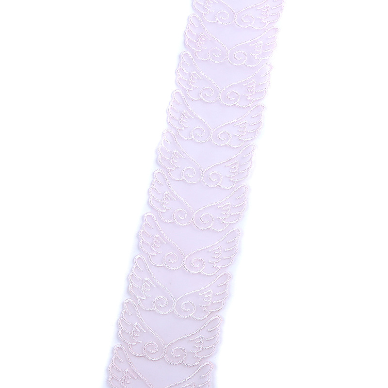 Factory wholesale of 5.5cm organza wings, DIY handcrafted home soft furnishings, lace bedding, wedding lace pic 18