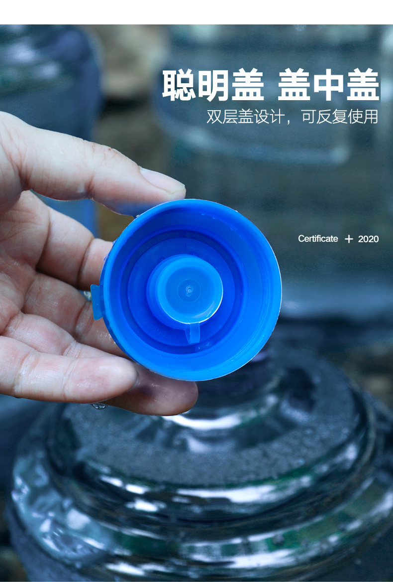 Outdoor portable water bucket, food-grade plastic camping pure water bucket, drinking water bucket, bucket-packed water bucket, mineral water bucket pic 19