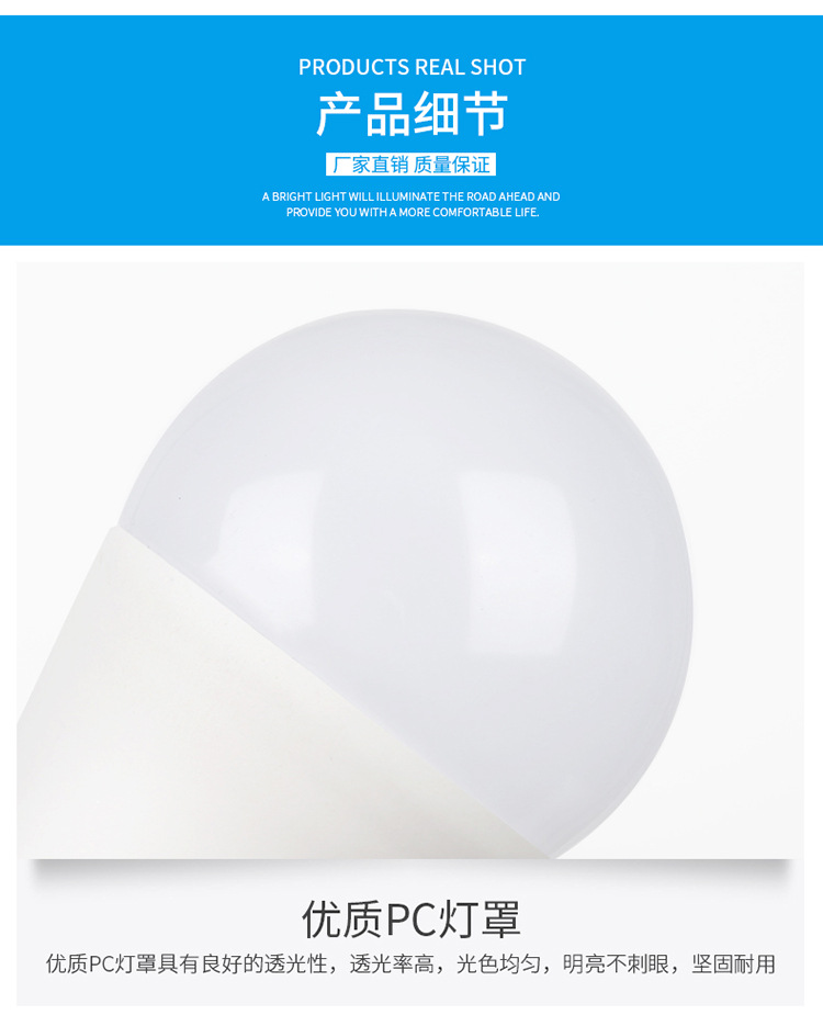 led灯泡E27螺口220V球泡灯110V节能高亮日规100V跨境热卖电商专供详情16