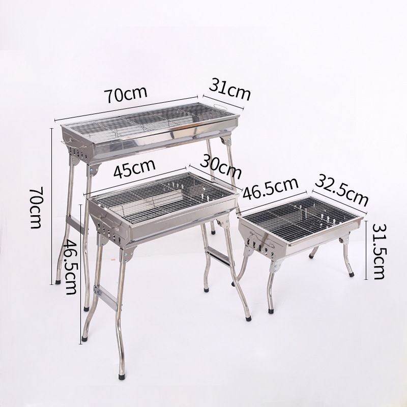 创意新款方形折叠烧烤架家用金属材质烧烤炉户外便携BBQ烧烤架详情13