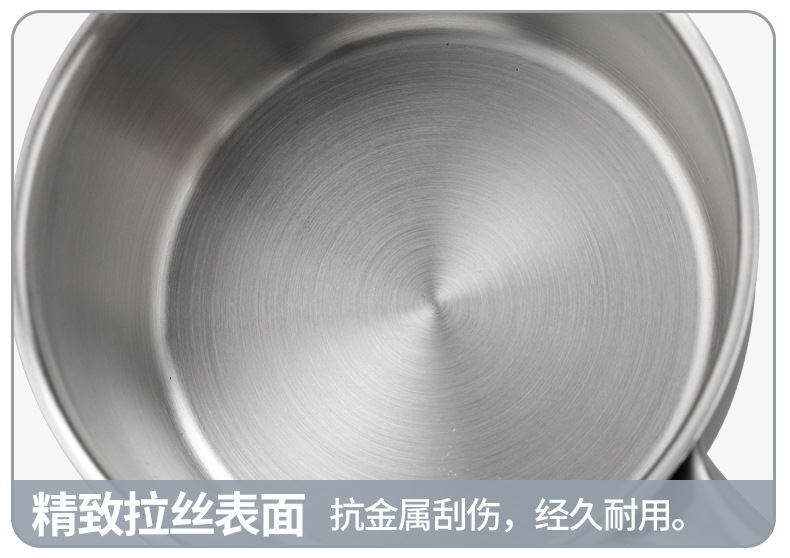 Taiban 304 stainless steel milk pot steamer, thickened five-layer steel, 14/16/18cm small pot, non-sticky for complementary food and noodles pic 23
