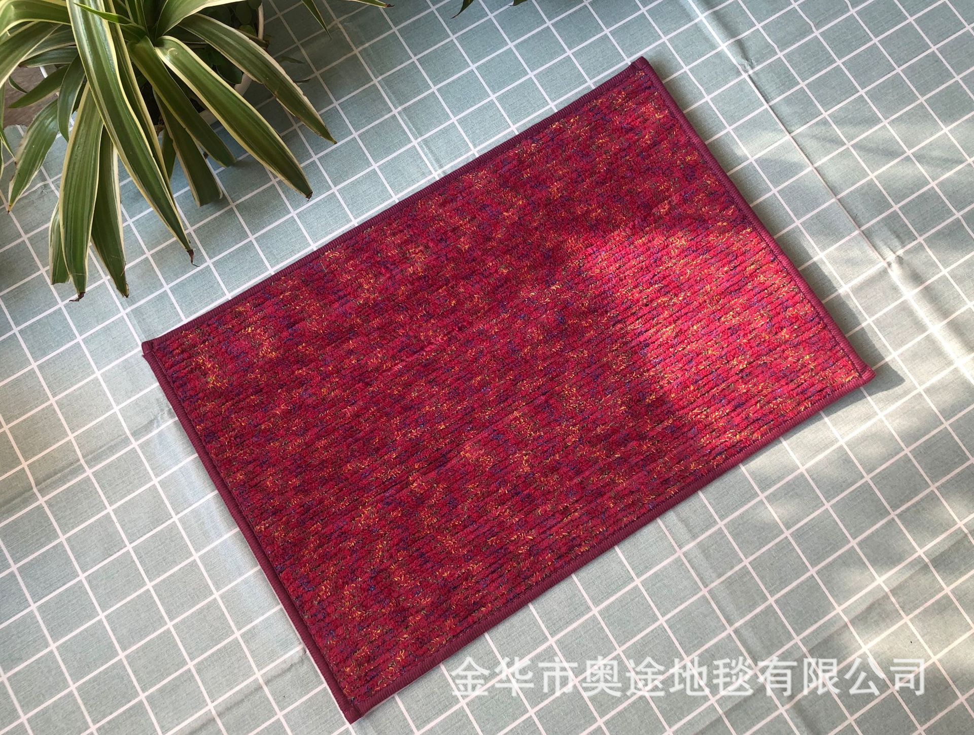 【外贸热销款】彩虹吸水入门垫 door mat 条纹地毯 促销地摊地垫详情8