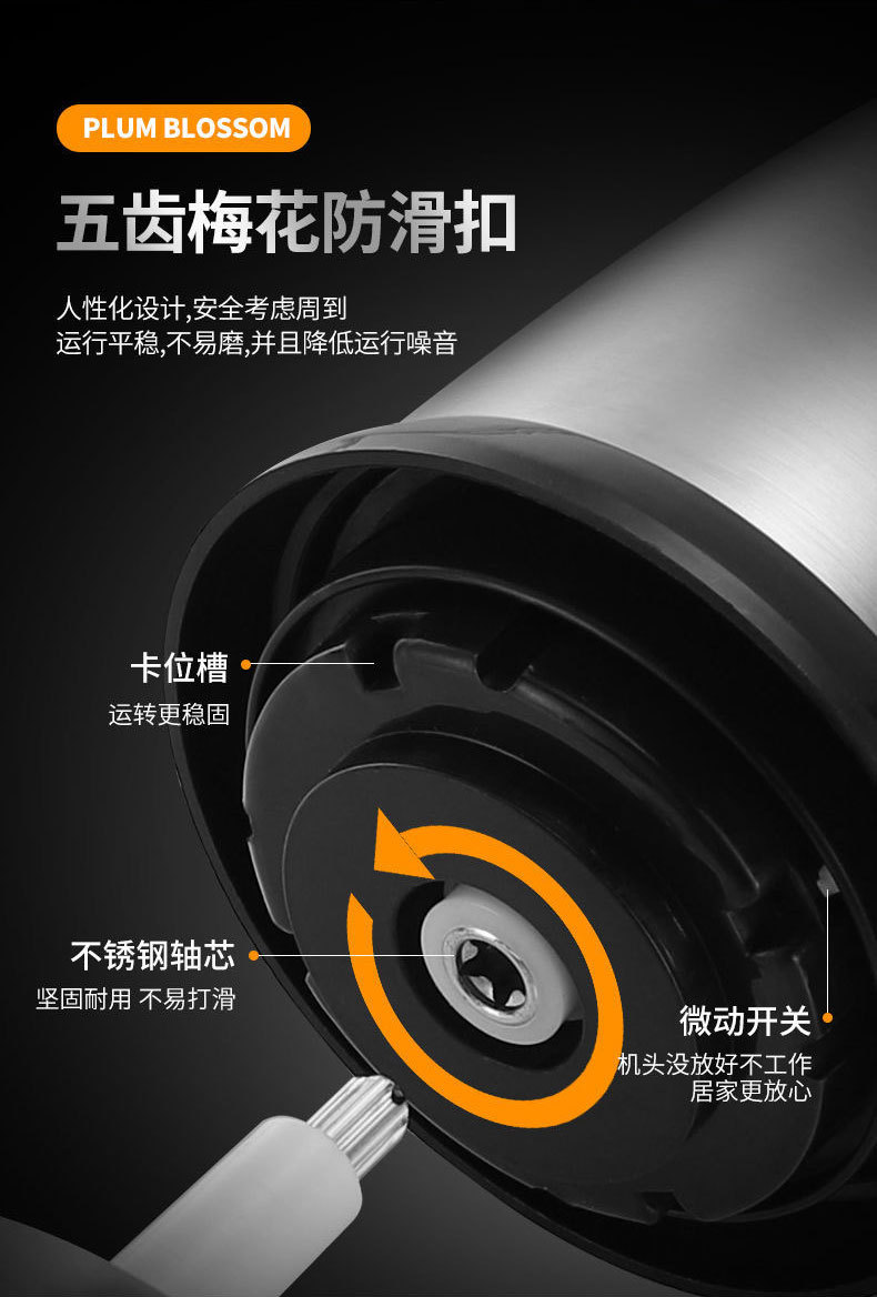 Stainless steel kitchen meat grinder, household 2L automatic food processor, small meat grinder, 3-liter meat and vegetable grinder wholesale pic 7