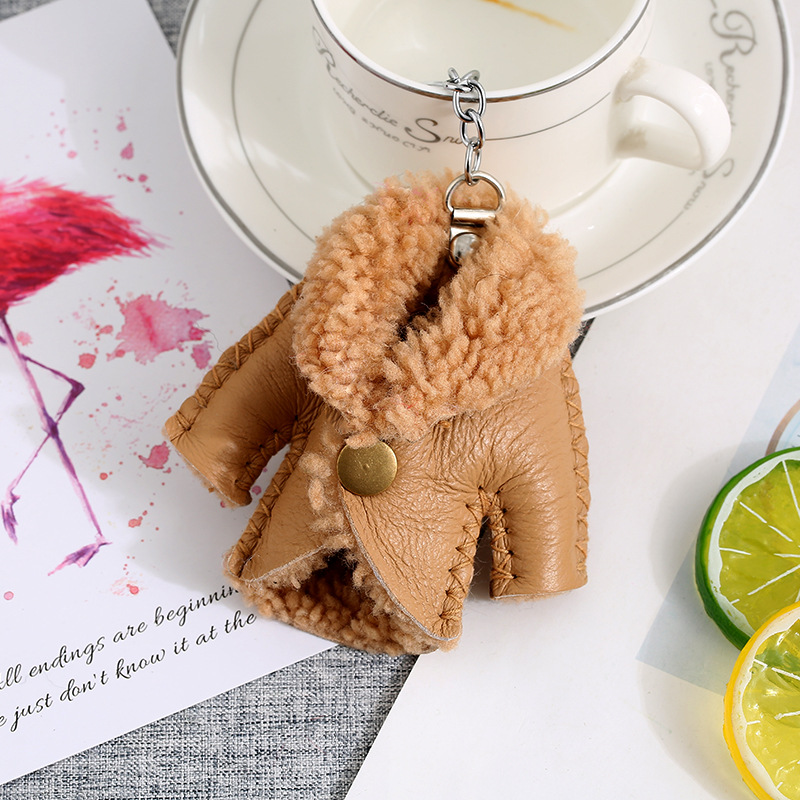 2020创意新款毛绒衣服钥匙扣挂件配饰包包箱包挂饰厂家批发热销详情13