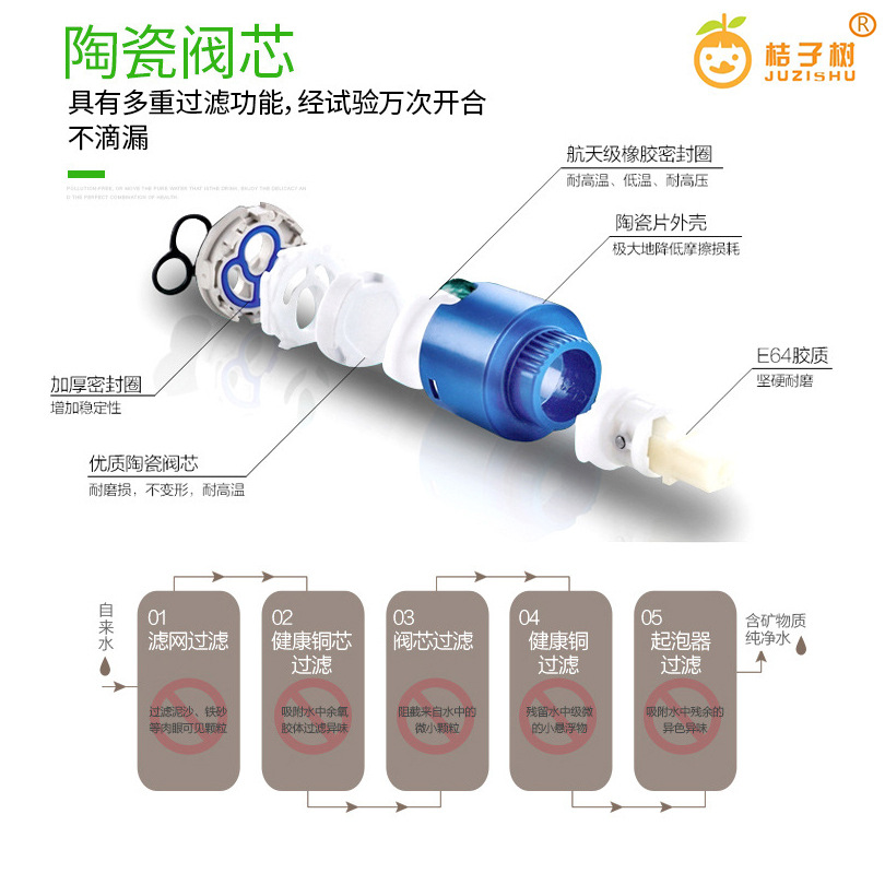 Kitchen faucet, stainless steel sink, cold and hot belt, ball bearing, swivel, universal household sink manufacturer wholesale pic 10