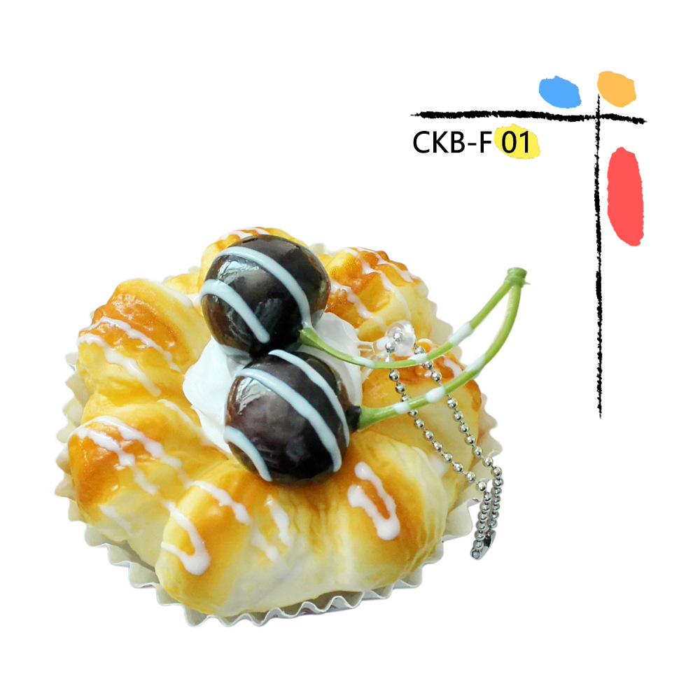 New and unique European-style paper cup bread model fridge magnets, creative home decoration window display INS set, baking supplies set pic 10