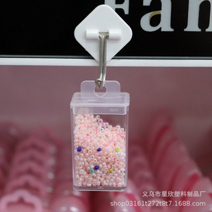 ps透明7枚戒指盒卡通首饰塑料空盒贝壳花花形状创意归纳盒详情4