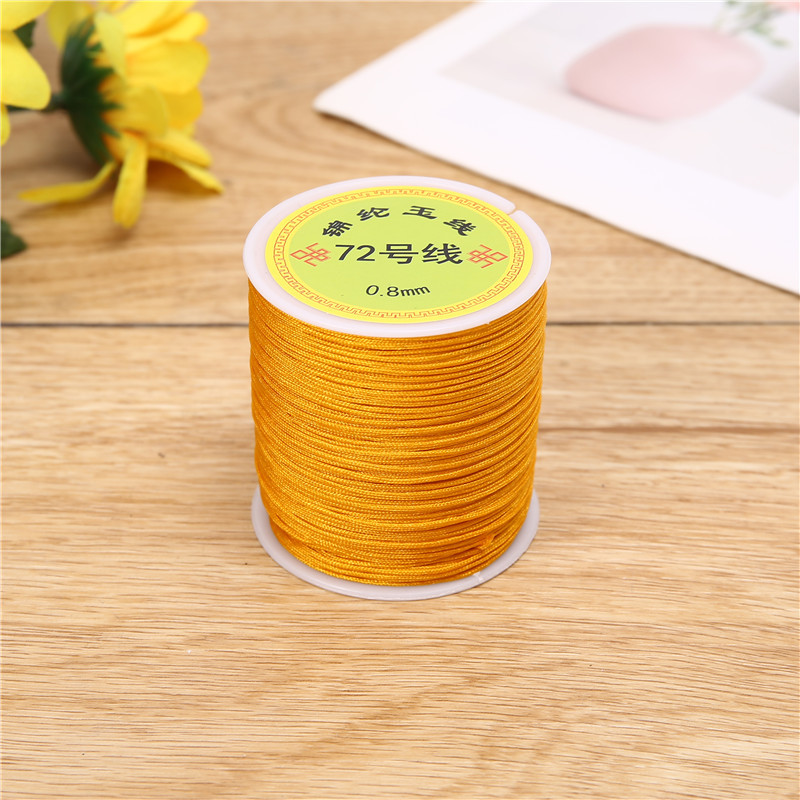 100-meter axis DIY handcrafted beaded thread, No. 72 jade thread, red rope, hand-woven thread, Chinese knot thread, multi-color direct supply from the manufacturer pic 10