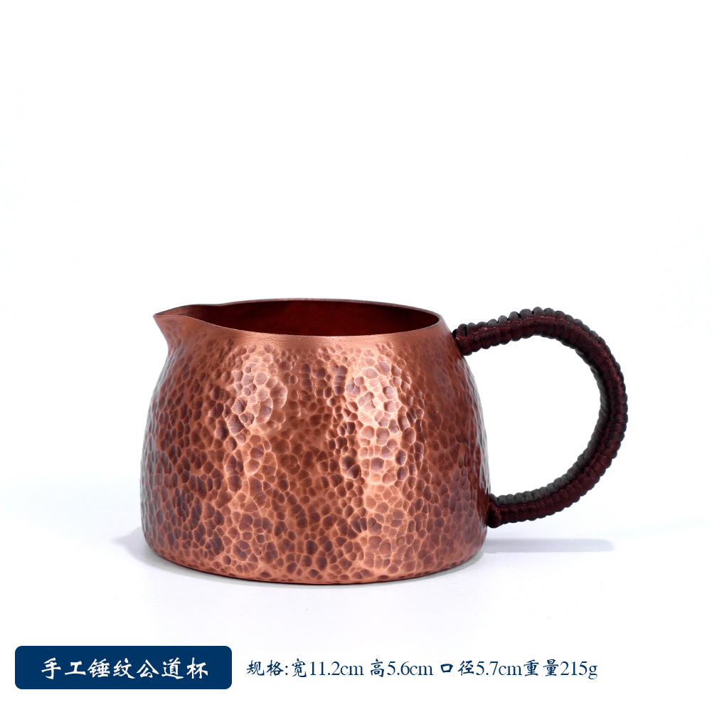 家用手工纯铜壶锤目纹紫铜壶泡茶壶300毫升小型纯铜功夫茶具批发详情9
