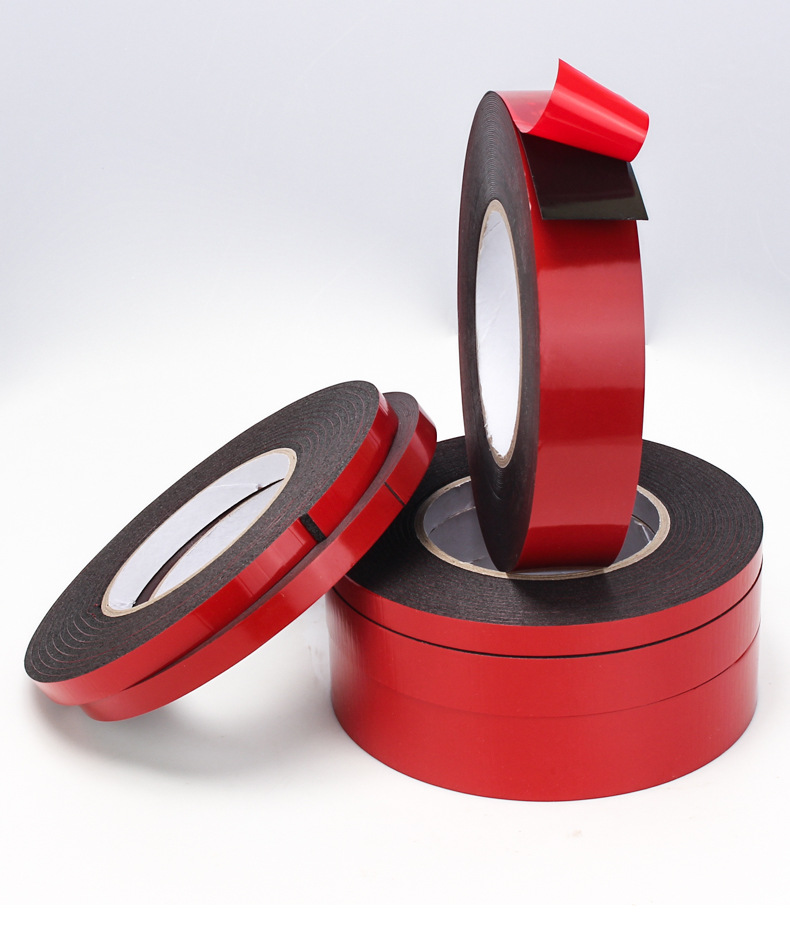 Factory direct sales of strong sponge double-sided tape, high-adhesion waterproof car decoration PE foam double-sided tape pic 13