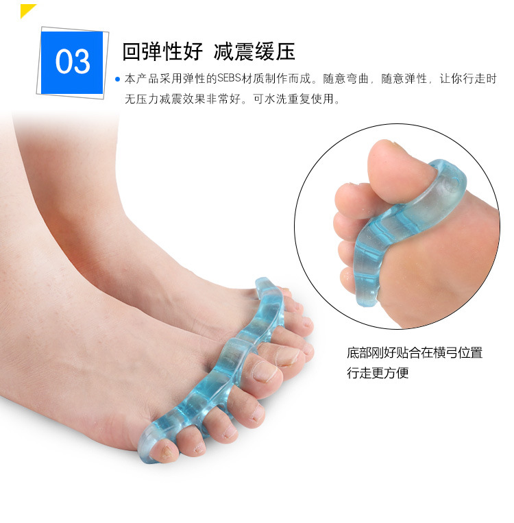 Hallux valgus corrector, toe corrector separator, toe separator for men, women and children pic 5