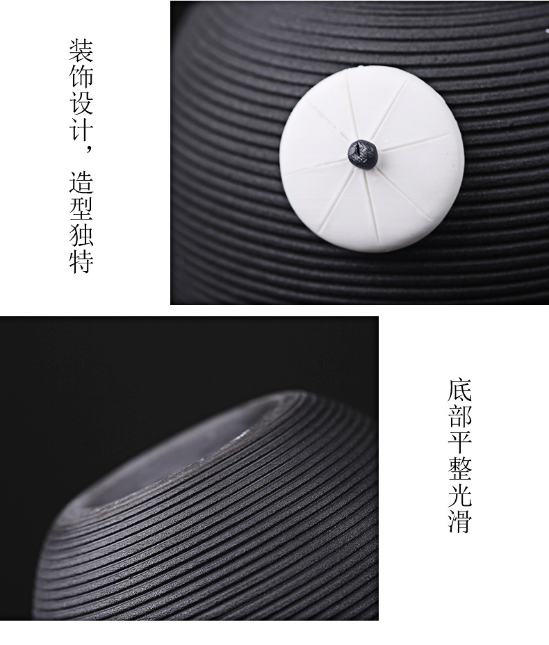 2026 Modern and simple ceramic vase, creative threaded Pothos hydroponic flower vase, Nordic home dried flower arrangement decorative item pic 12