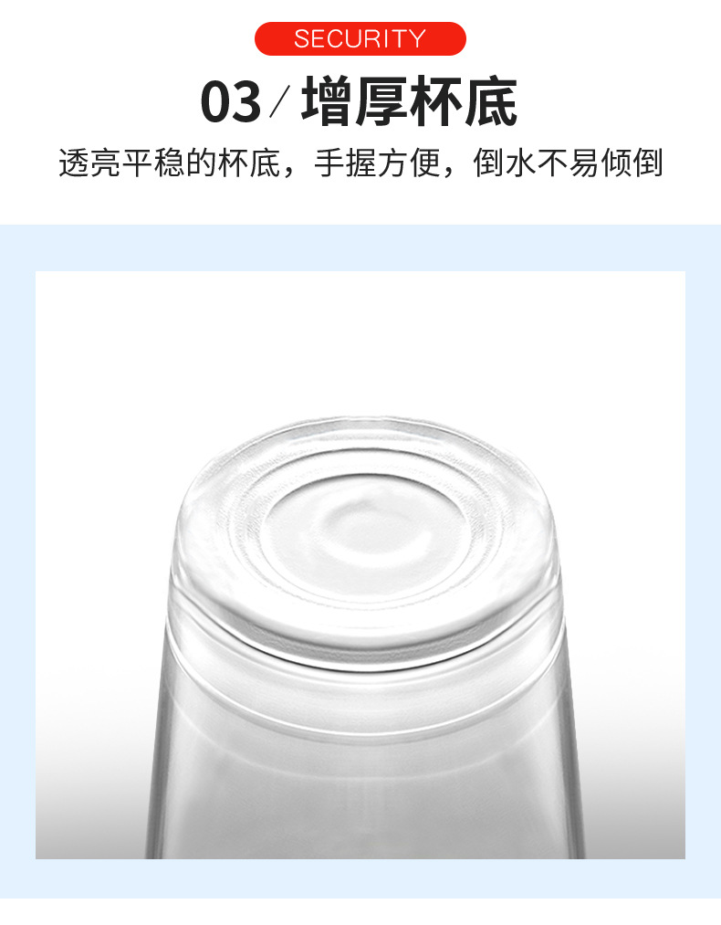 批发一次性杯子塑杯航空杯饮水杯餐饮整箱水杯塑料杯50只装一包详情6