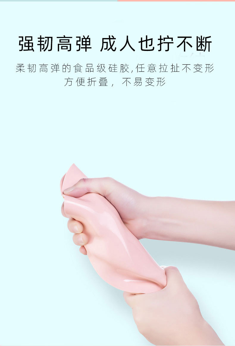 跨境热销儿童恐龙硅胶餐盘婴儿训练辅食碗叉勺围兜杯子吸碗盘餐具详情16