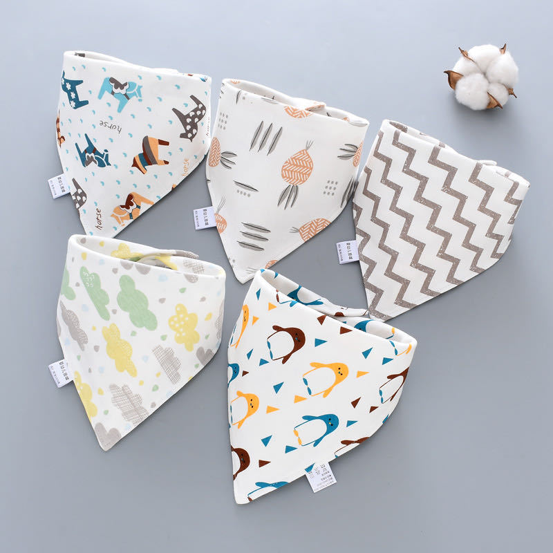 Baby babble toalla baby triangle toalla algodón doble botón impermeable recién nacido babero pañuelo infantil primavera otoño pic 18