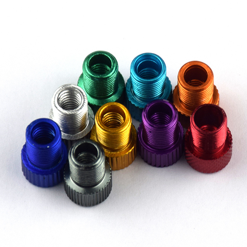Aluminum alloy French to American adapter for bicycles, French to American adapter, French copper adapter in stock pic 1