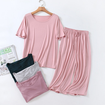 莫代尔男士短裤夏季薄款五分家居短裤宽松休闲大码家居睡裤沙滩裤详情10