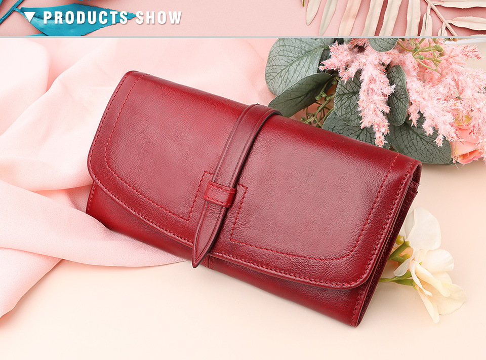 外贸新款欧美女士真皮钱包RFID长款拉链钱夹大容量头层牛皮女手包详情30