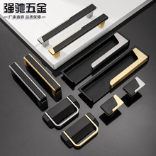 新简约轻奢锌合金亚拉丝橱窗柜门家具五金配件门把手衣柜柜门拉手详情5