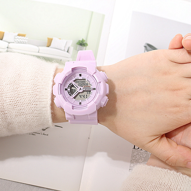 Quartz watch for girls, Korean version, simple and trendy Suprsok, not waterproof, casual and trendy, sporty large dial for men pic 15