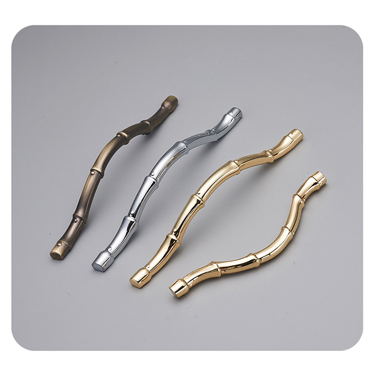 欧卡丽 柜门抽屉跨境浴室柜电视柜竹节拉手 锌合金简约现代拉手详情45