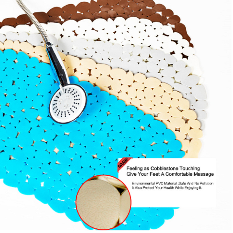 源头厂家定制贝壳石头浴室垫PVC卫生间垫浴缸脚垫详情2