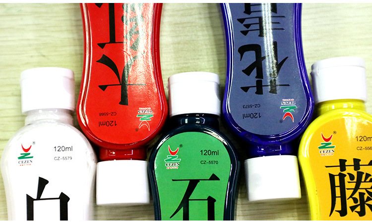 Tinta de color chengzhen tinta de pintura genuina líquido pintura China pigmento pincel inicial pintura de libro tinta de color 120ml tinta de color pic 10