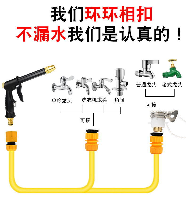 厂家供应高压洗车水枪套装家用洗车水枪软管套装四季柔软耐寒水管详情15