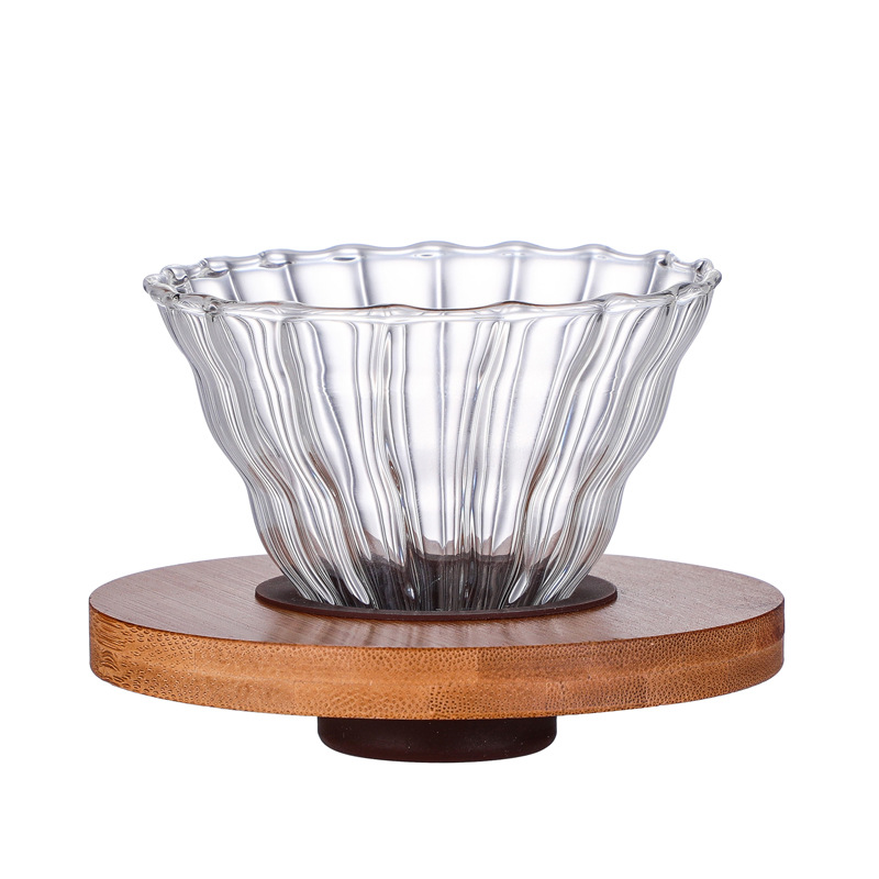 Coffee filter, high borosilicate glass V60 coffee filter cup, coffee funnel for large volume, discount available, logo printed pic 14