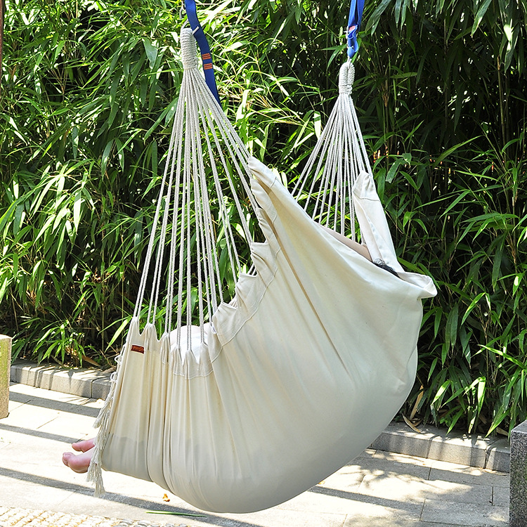 Hammock outdoor camping, indoor leisure, Nordic style portable hanging chair, tassel swing, adult camping hammock wholesale pic 32