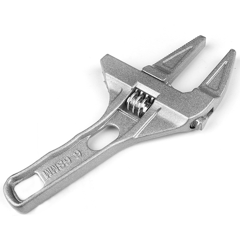 Bathroom wrench tool, multi-functional short-handle large-opening maintenance board, drain pipe, air conditioner adjustable wrench pic 6