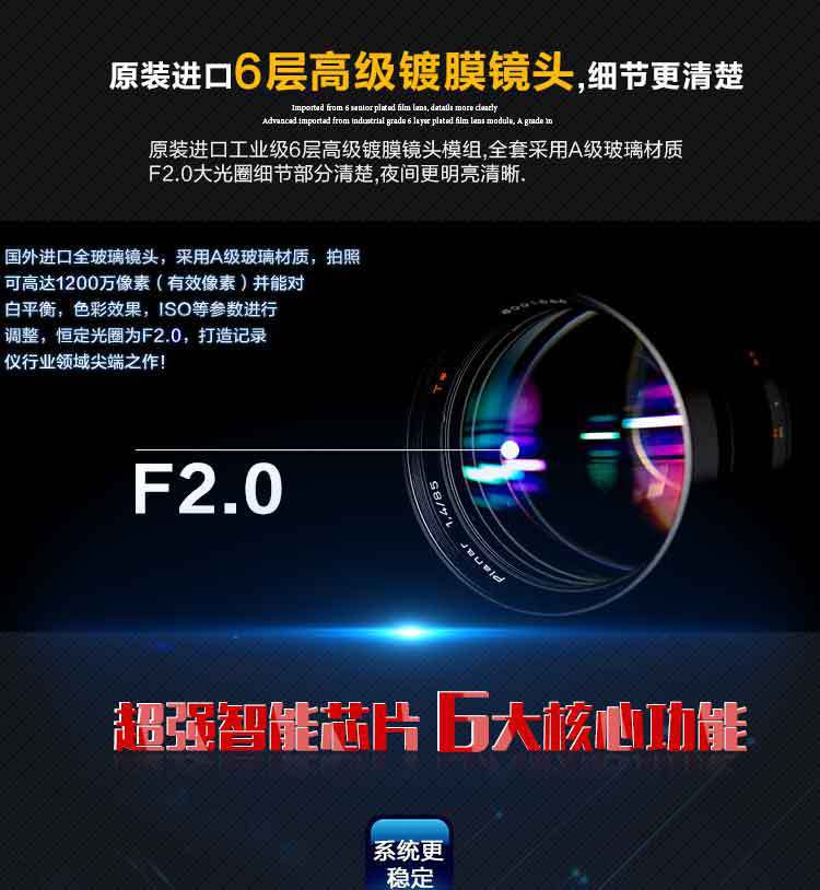 后视镜5寸2.5D触摸行车记录仪高清1080P星光夜视双镜头带倒车影像详情6