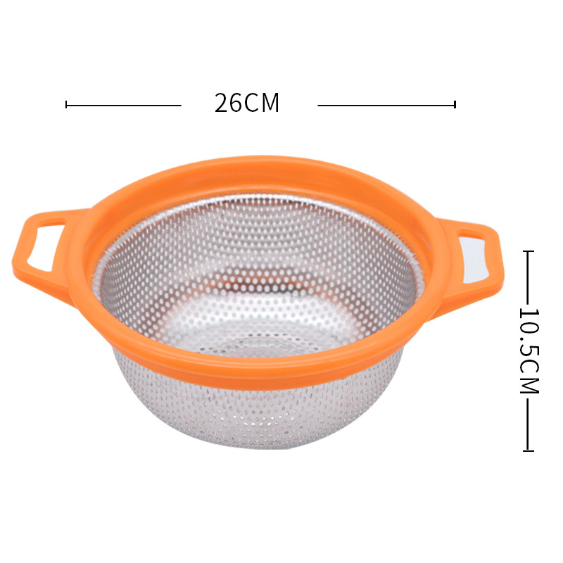 不锈钢密孔淘米篮洗米筛子沥水篮家用果盘洗菜篮子厨房整理漏盆详情21