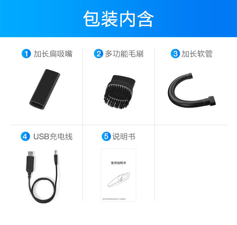 Powerful car vacuum cleaner, wireless charging vacuum cleaner, dual-purpose car and household handheld vacuum cleaner pic 16