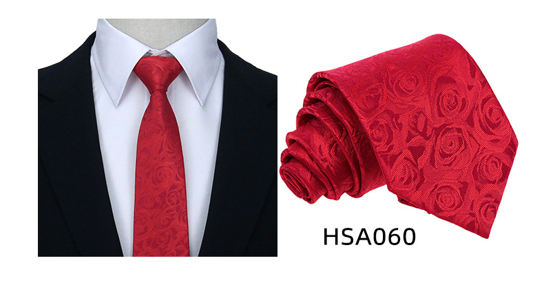 男士高级商务领带制服西装休闲7.5cm宽涤丝婚礼伴郎手打格子领带详情28