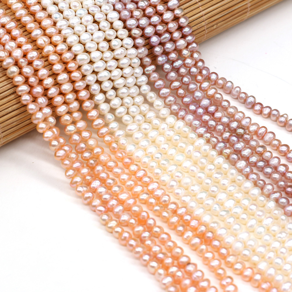 Exquisite natural freshwater pearl potato beads DIY jewelry accessories, handcrafted jewelry necklaces, semi-finished product production and wholesale pic 3