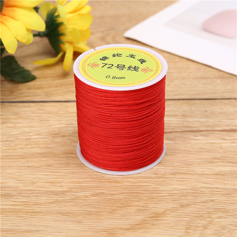 100-meter axis DIY handcrafted beaded thread, No. 72 jade thread, red rope, hand-woven thread, Chinese knot thread, multi-color direct supply from the manufacturer pic 7