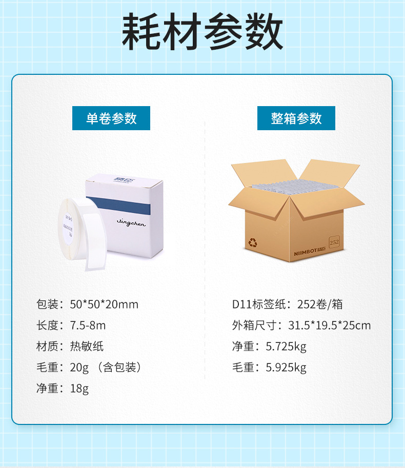 精臣D11跨境热敏标签机手持便携式蓝牙迷你办公智能标签打印机d11详情5