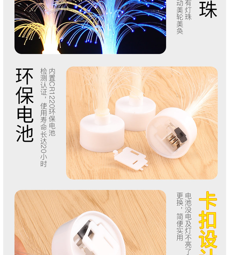 LED圣诞光纤树七彩变色光纤树发光光纤圣诞树圣诞礼品厂家批发详情11