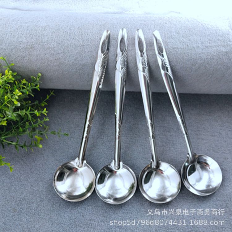 【 Zone 1-10 】 Crane Soup Spoons 3000 per box Crane Soup spoons, Hot pot soup spoons, metal soup spoons, hot pot spoons, hotel and restaurant spoons, household ladles, soup spoons, free gifts wholesale pic 1