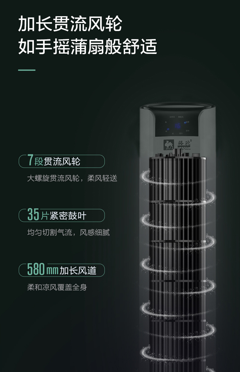 新款电风扇家用塔扇无叶静音立式电风扇落地扇摇头台式风扇电扇详情6