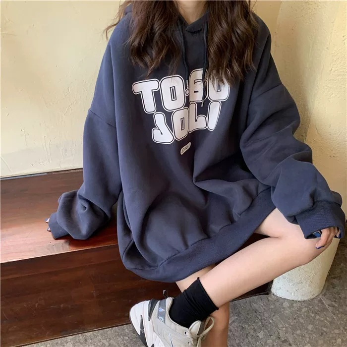 卫衣女秋冬百搭2020宽松欧美bf慵懒风加绒加厚连帽外套潮支持代发详情21