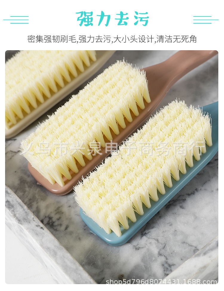 【 Zone 3-7 】1057 Solid color shoe brush 10/ pack 400/ piece Shoe brush Plastic bristle brush Shoe brush wholesale Shoe brush Washing brush Multi-functional household laundry brush Cleaning shoe brush non-damaging pic 4