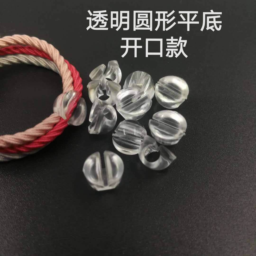 DIY hair band accessories, handcrafted headwear materials, bonding accessories, U-shaped black transparent round rubber band, hair band buckle, hanging plate pic 6